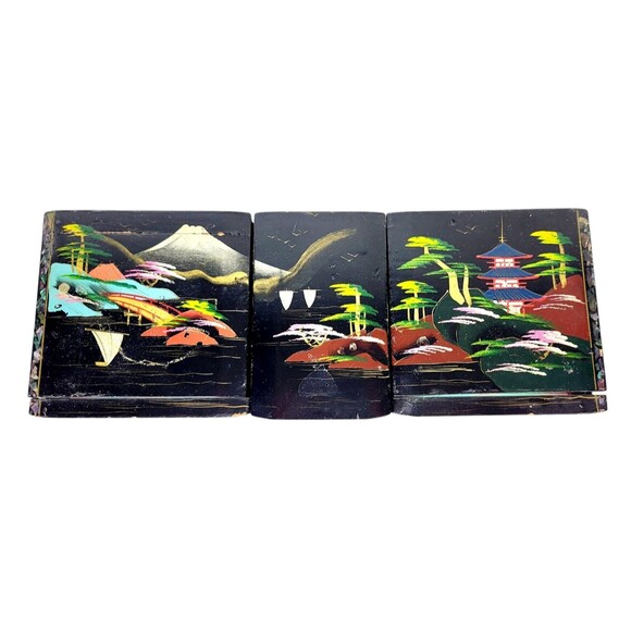 Vintage 1940s Dual Musical Mirrored Jewelry Box Dancing Ballerina & Tuxedo Man - Picture 6 of 16